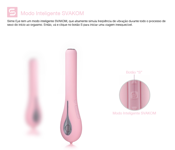 Vibrador Com Câmera Embutida Wifi e 5 Vibrações - Siime Eye Violet- Svakom